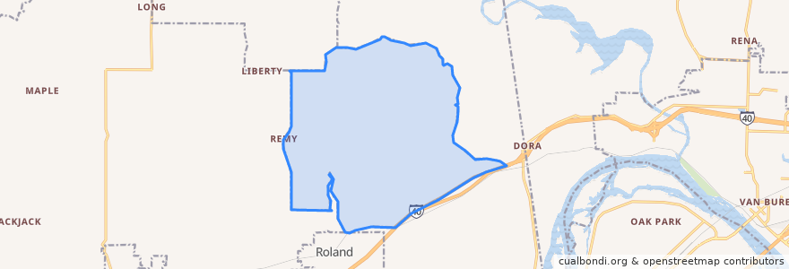 Mapa de ubicacion de Remy.