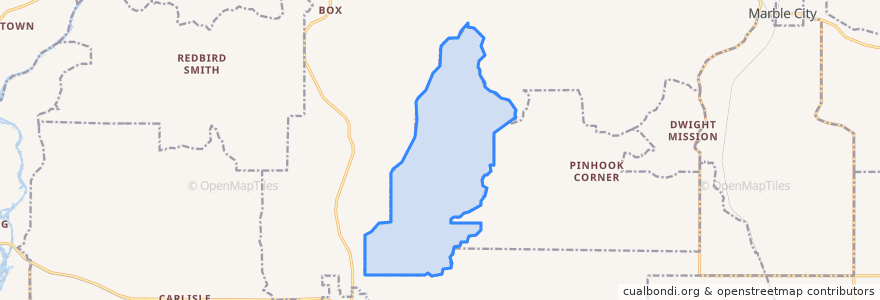 Mapa de ubicacion de Sycamore.