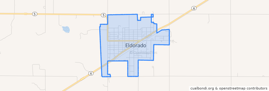 Mapa de ubicacion de Eldorado.