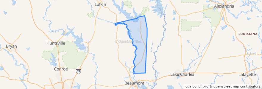 Mapa de ubicacion de Jasper County.