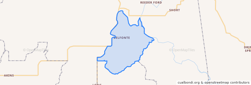 Mapa de ubicacion de Belfonte.