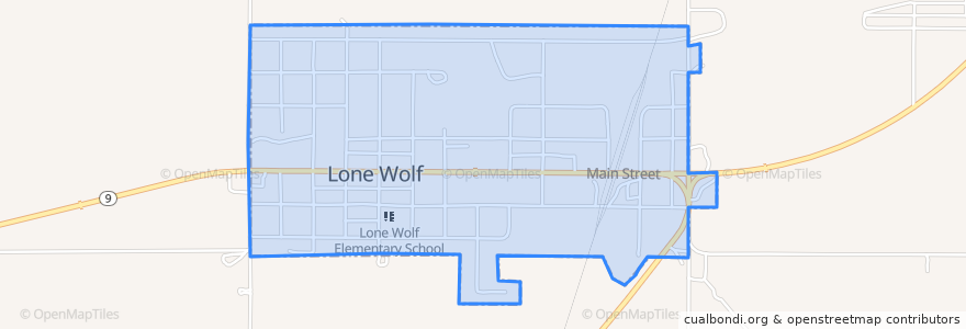 Mapa de ubicacion de Lone Wolf.