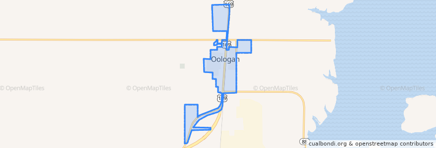Mapa de ubicacion de Oologah.