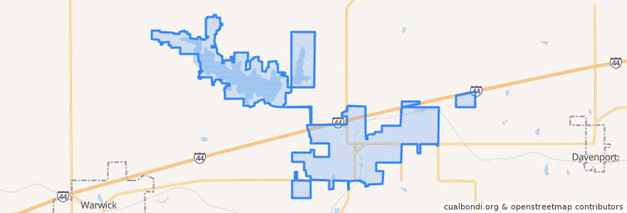 Mapa de ubicacion de Chandler.