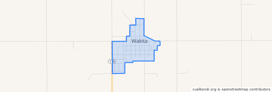 Mapa de ubicacion de Wakita.