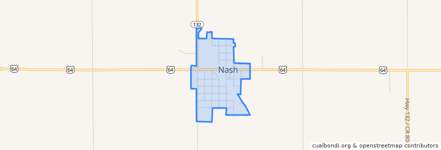 Mapa de ubicacion de Nash.