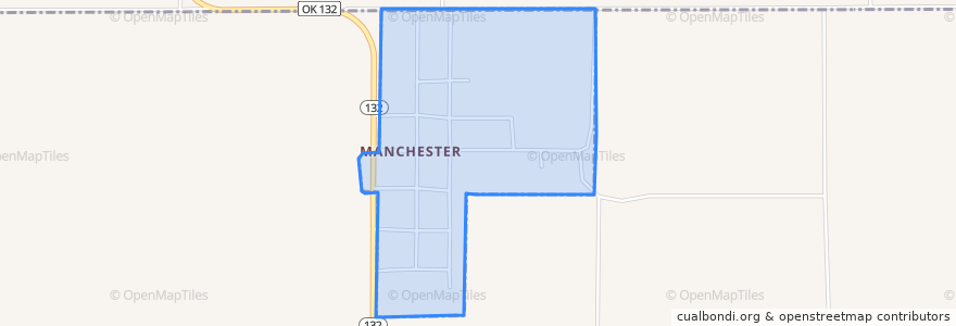 Mapa de ubicacion de Manchester.