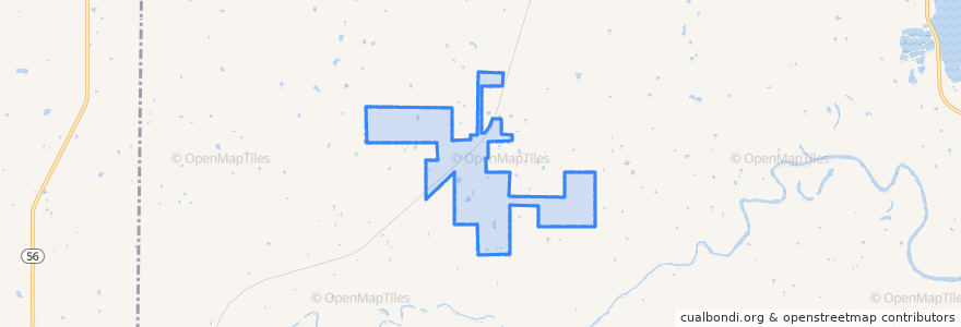 Mapa de ubicacion de Spaulding.