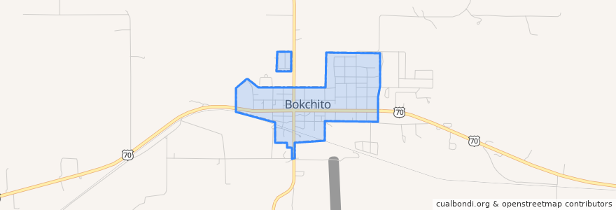 Mapa de ubicacion de Bokchito.