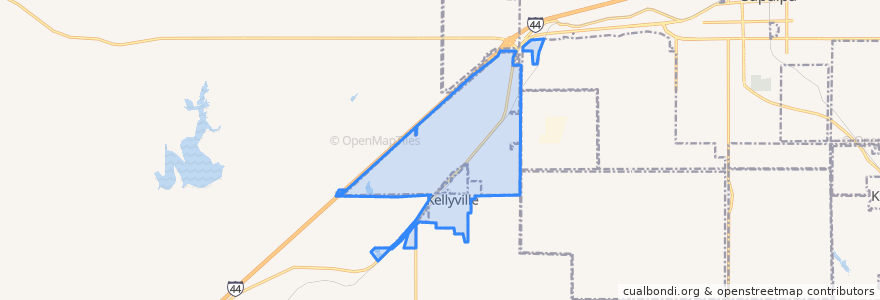 Mapa de ubicacion de Kellyville.