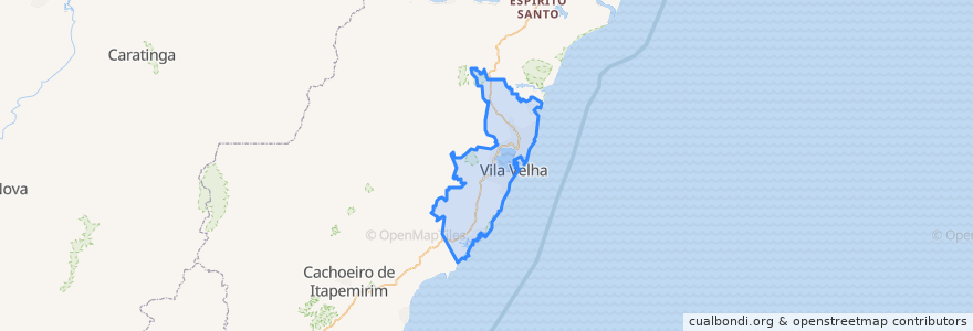 Mapa de ubicacion de Região Metropolitana da Grande Vitória.