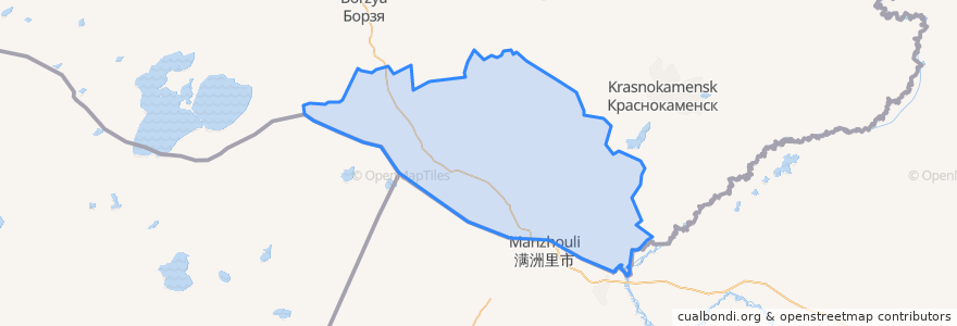 Mapa de ubicacion de Забайкальский район.