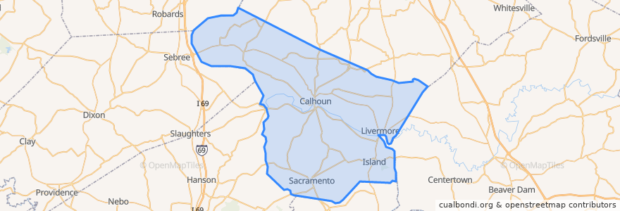 Mapa de ubicacion de McLean County.