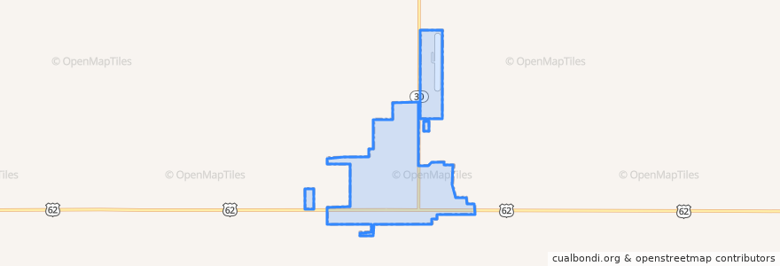 Mapa de ubicacion de Hollis.