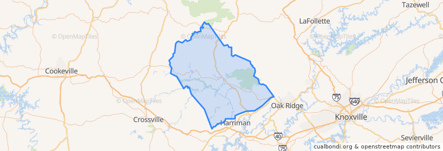 Mapa de ubicacion de Morgan County.