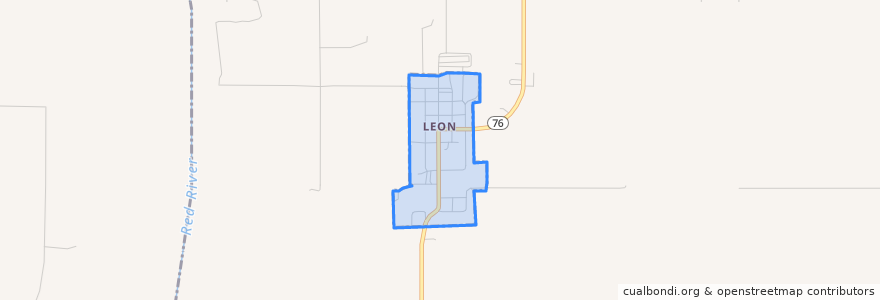 Mapa de ubicacion de Leon.