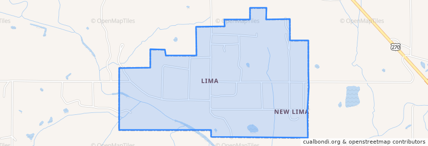 Mapa de ubicacion de Lima.
