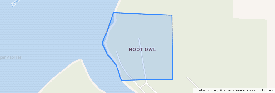 Mapa de ubicacion de Hoot Owl.