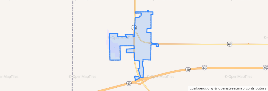 Mapa de ubicacion de Warner.