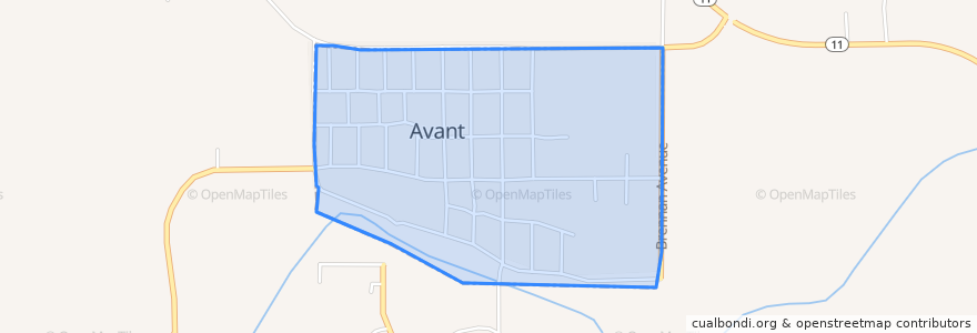 Mapa de ubicacion de Avant.