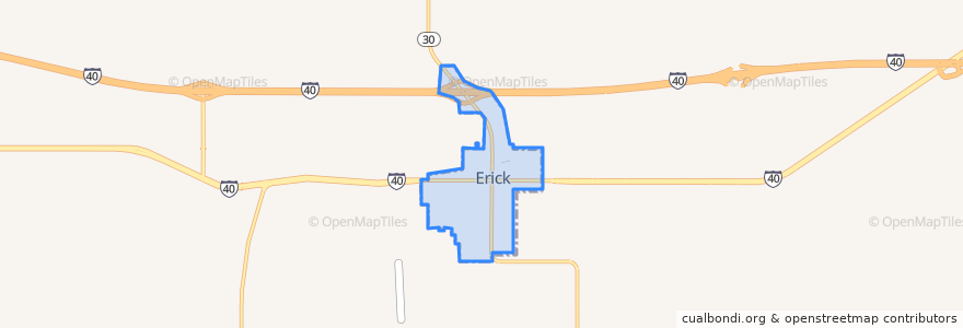 Mapa de ubicacion de Erick.