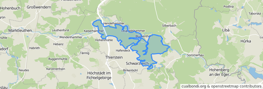 Mapa de ubicacion de Kaiserhammer Forst-Ost.