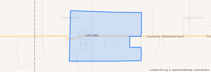 Mapa de ubicacion de Le Flore.