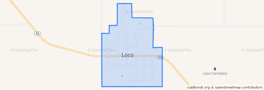 Mapa de ubicacion de Loco.