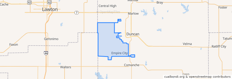 Mapa de ubicacion de Empire City.