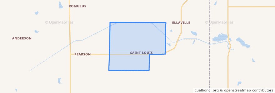 Mapa de ubicacion de Saint Louis.