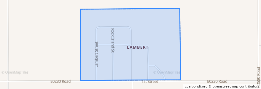 Mapa de ubicacion de Lambert.