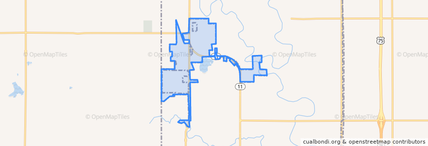 Mapa de ubicacion de Sperry.