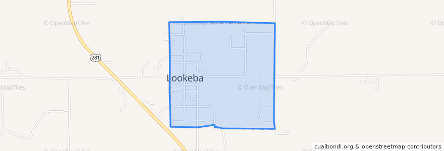Mapa de ubicacion de Lookeba.