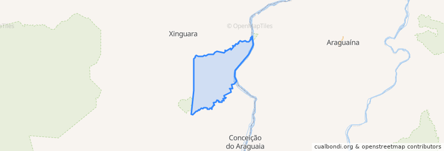 Mapa de ubicacion de Floresta do Araguaia.