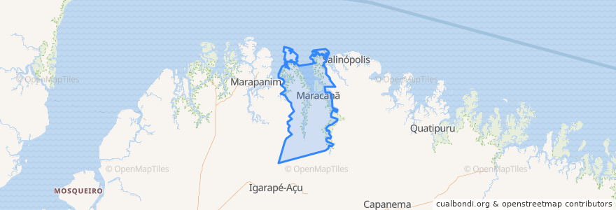 Mapa de ubicacion de Maracanã.