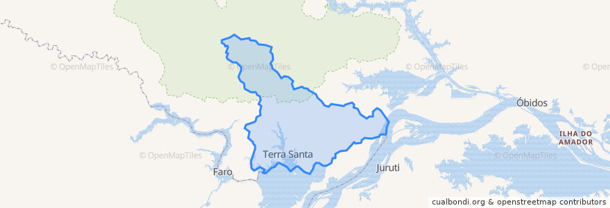 Mapa de ubicacion de Terra Santa.