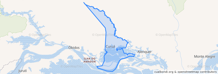 Mapa de ubicacion de Curuá.