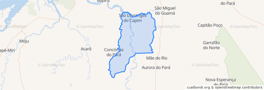 Mapa de ubicacion de São Domingos do Capim.