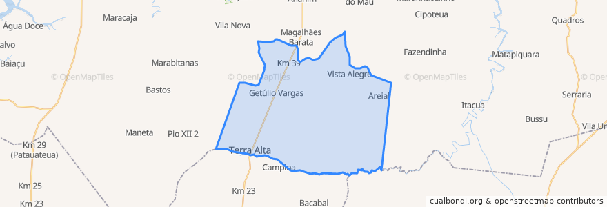 Mapa de ubicacion de Terra Alta.