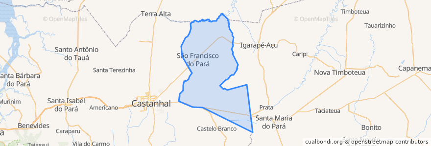 Mapa de ubicacion de São Francisco do Pará.