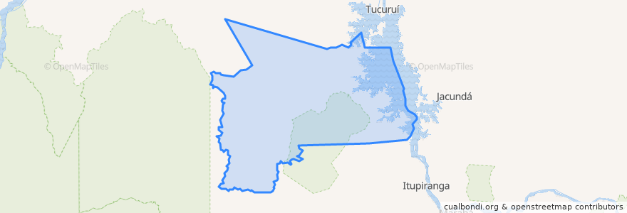 Mapa de ubicacion de Novo Repartimento.