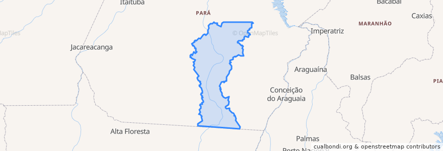 Mapa de ubicacion de São Félix do Xingu.