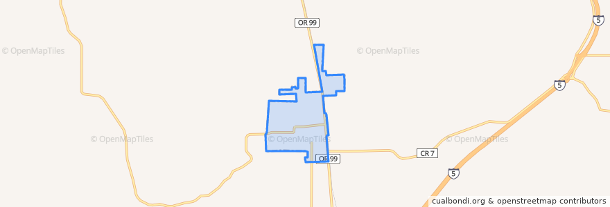 Mapa de ubicacion de Yoncalla.