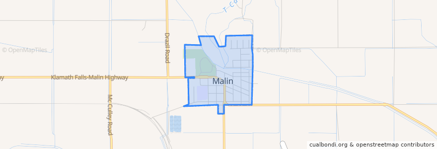 Mapa de ubicacion de Malin.