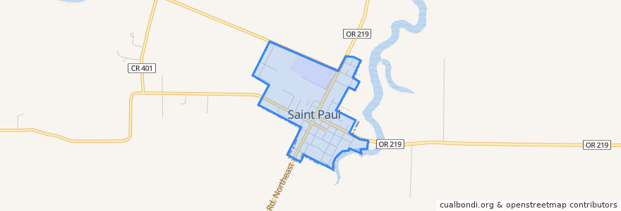 Mapa de ubicacion de St. Paul.