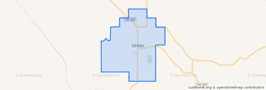 Mapa de ubicacion de Union.