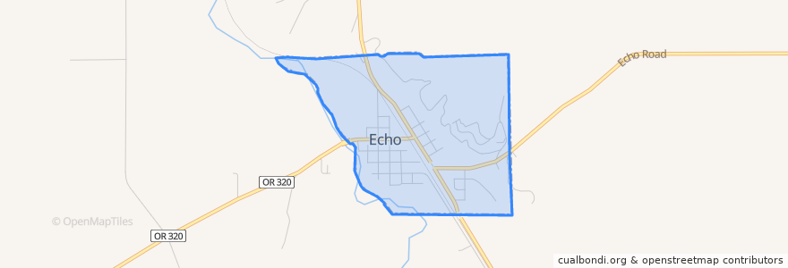 Mapa de ubicacion de Echo.