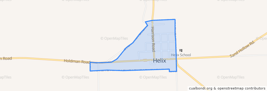 Mapa de ubicacion de Helix.