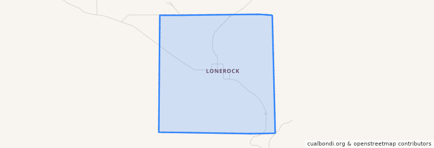 Mapa de ubicacion de Lonerock.