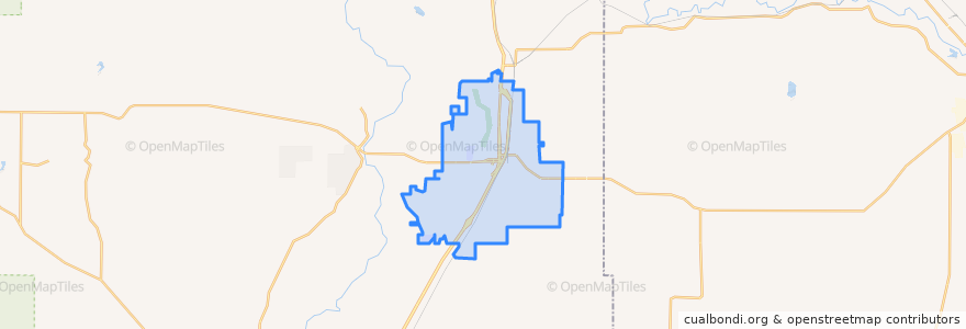 Mapa de ubicacion de Redmond.